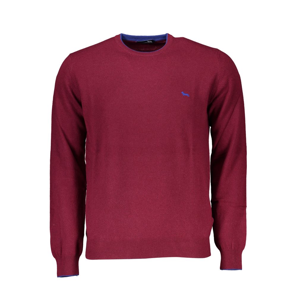 Harmont & Blaine Schicker rosa Pullover mit Rundhalsausschnitt und kontrastierenden Details