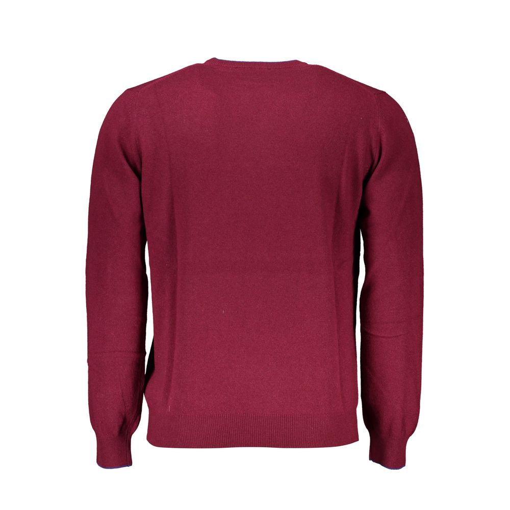 Harmont & Blaine Schicker rosa Pullover mit Rundhalsausschnitt und kontrastierenden Details