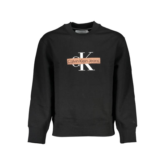 Calvin Klein Schlankes Sweatshirt mit Rundhalsausschnitt aus Fleece