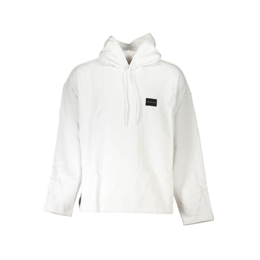 Calvin Klein Eco-Chic Weißes Sweatshirt mit Kapuze