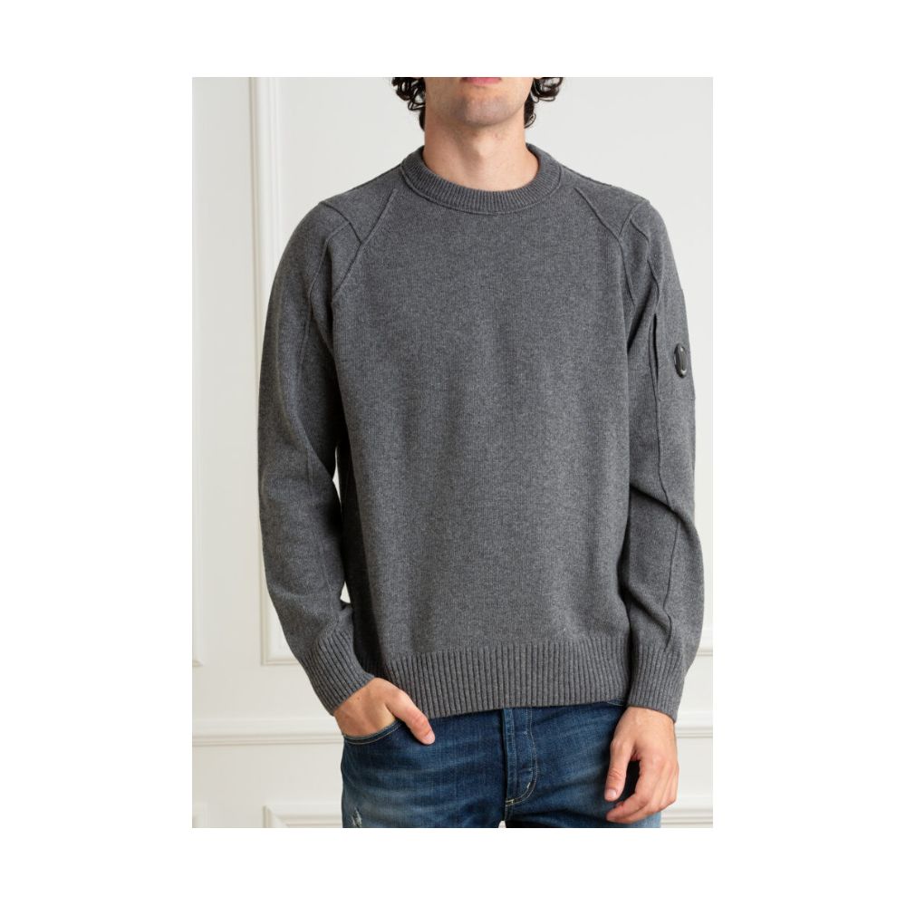 C.P. Company Grauer Pullover aus Wolle