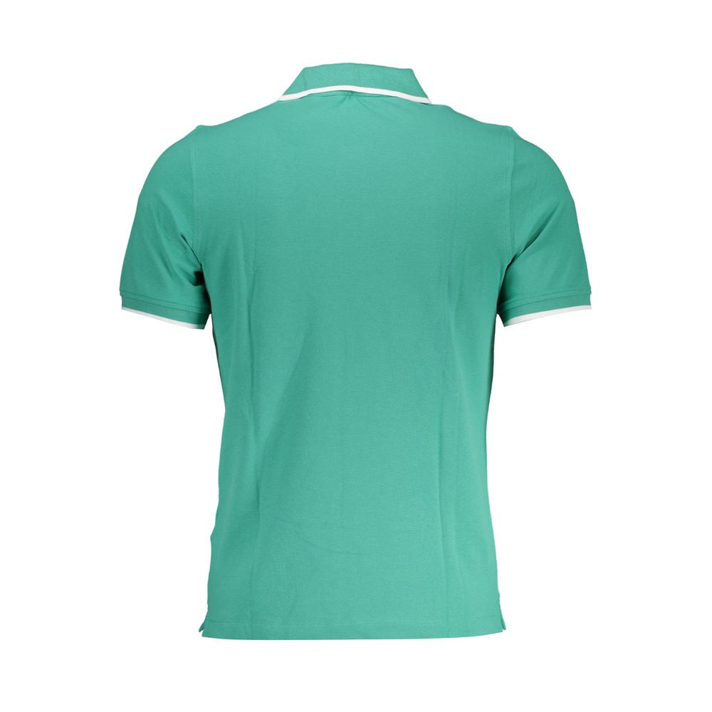 K-WAY Elegantes grünes Baumwoll-Stretch-Poloshirt