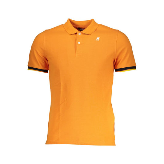 K-WAY Polo in leuchtendem Orange mit Kontrastdetails