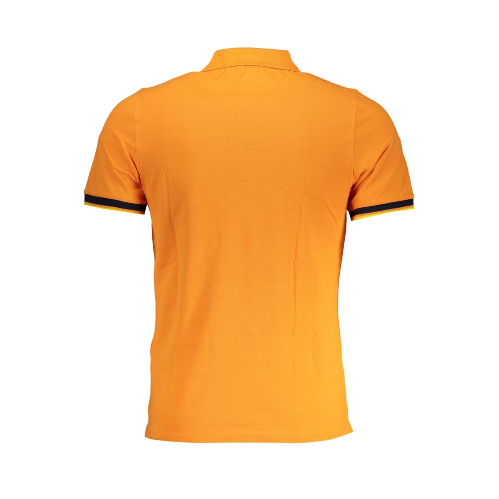 K-WAY Polo in leuchtendem Orange mit Kontrastdetails