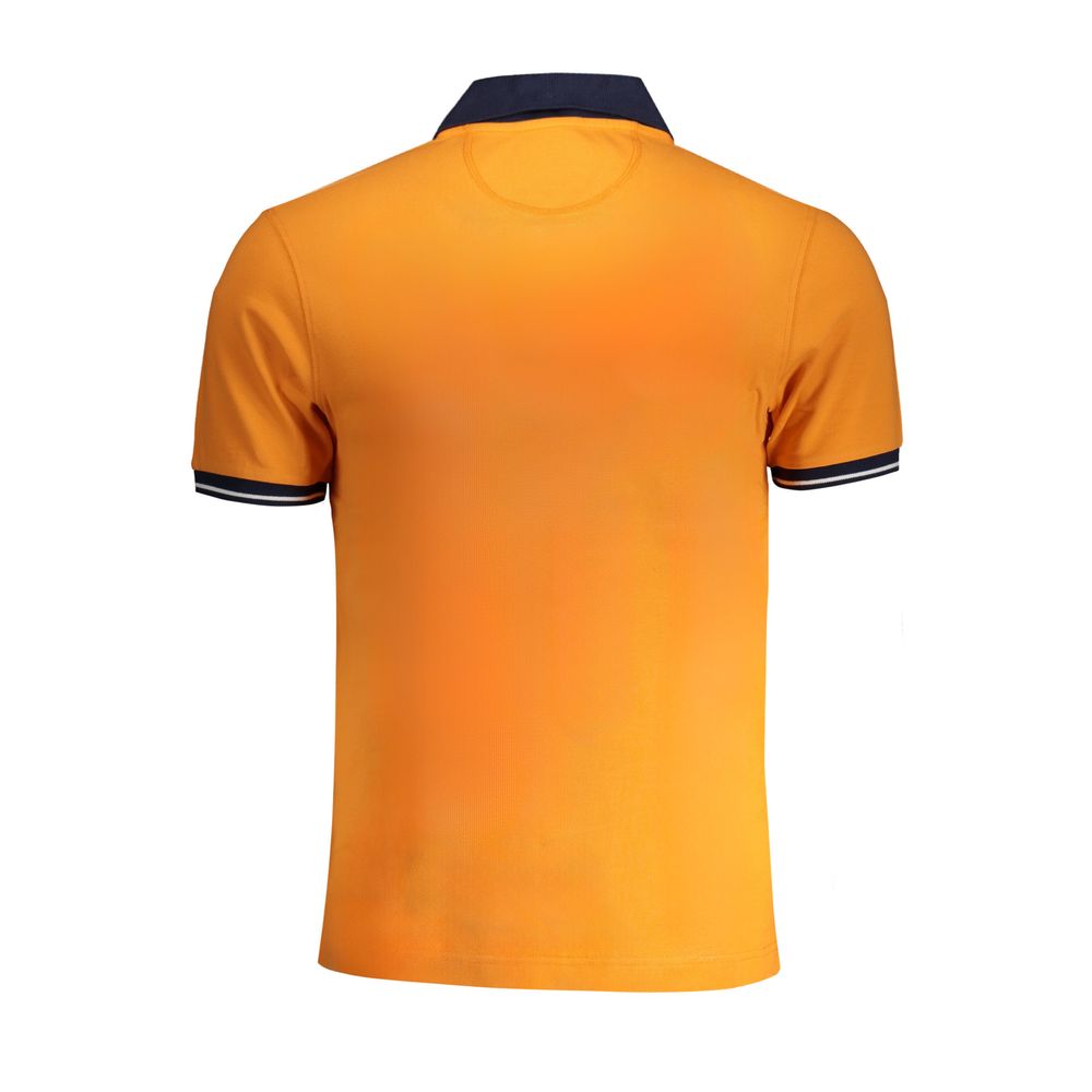 La Martina Orangefarbenes Baumwoll-Poloshirt