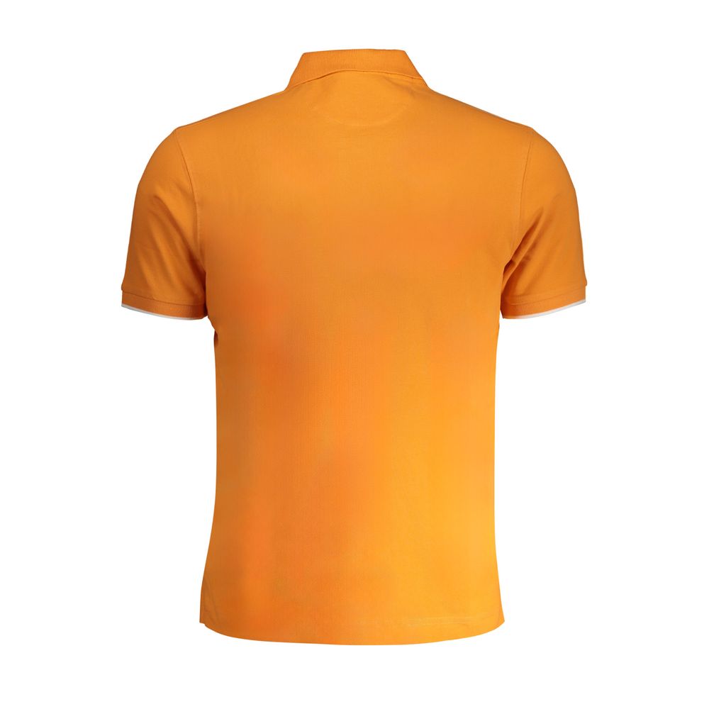 La Martina Orangefarbenes Baumwoll-Poloshirt