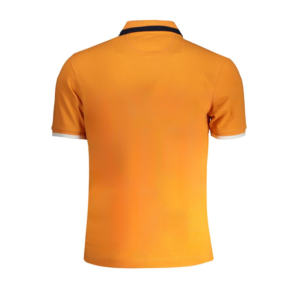 La Martina Orangefarbenes Baumwoll-Poloshirt