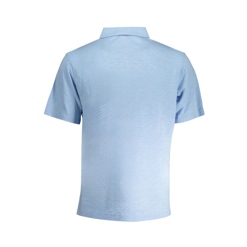 La Martina Hellblaues Baumwoll-Poloshirt