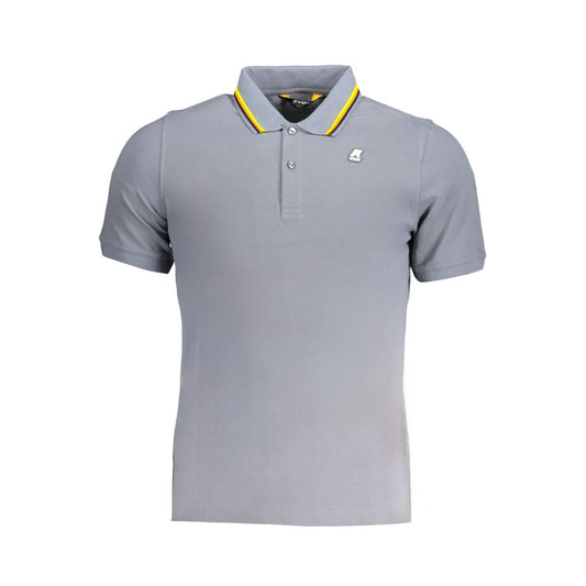 K-WAY Graues Baumwoll-Poloshirt