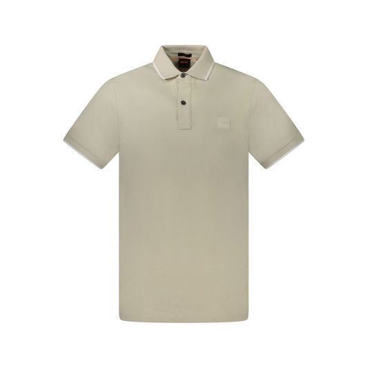 Hugo Boss Beige Baumwolle Männer Polo Shirt