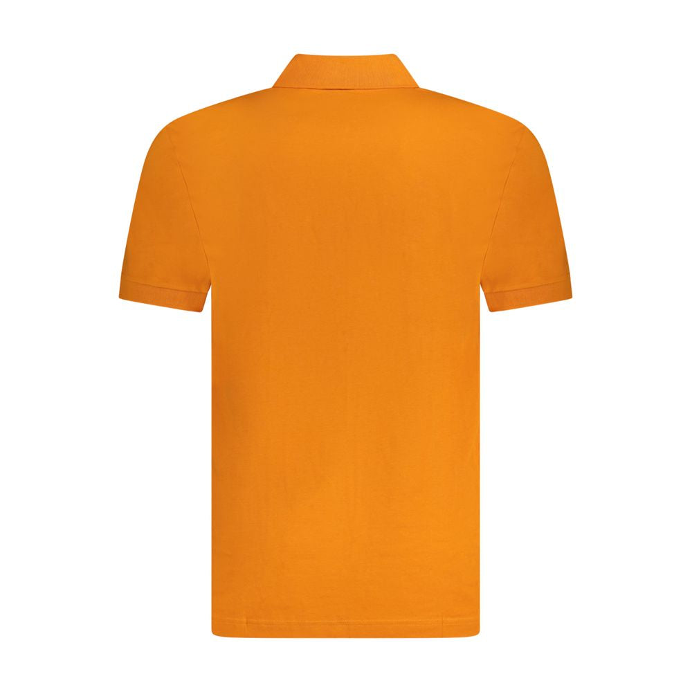 Hugo Boss Orangefarbenes Baumwoll-Poloshirt für Männer