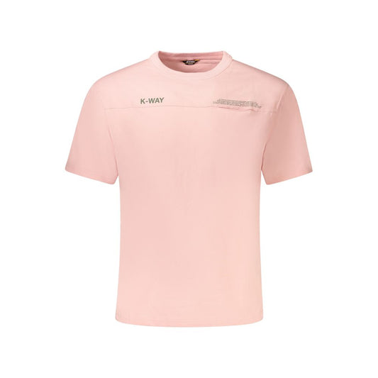 K-WAY Rosa Baumwolle Männer T-Shirt