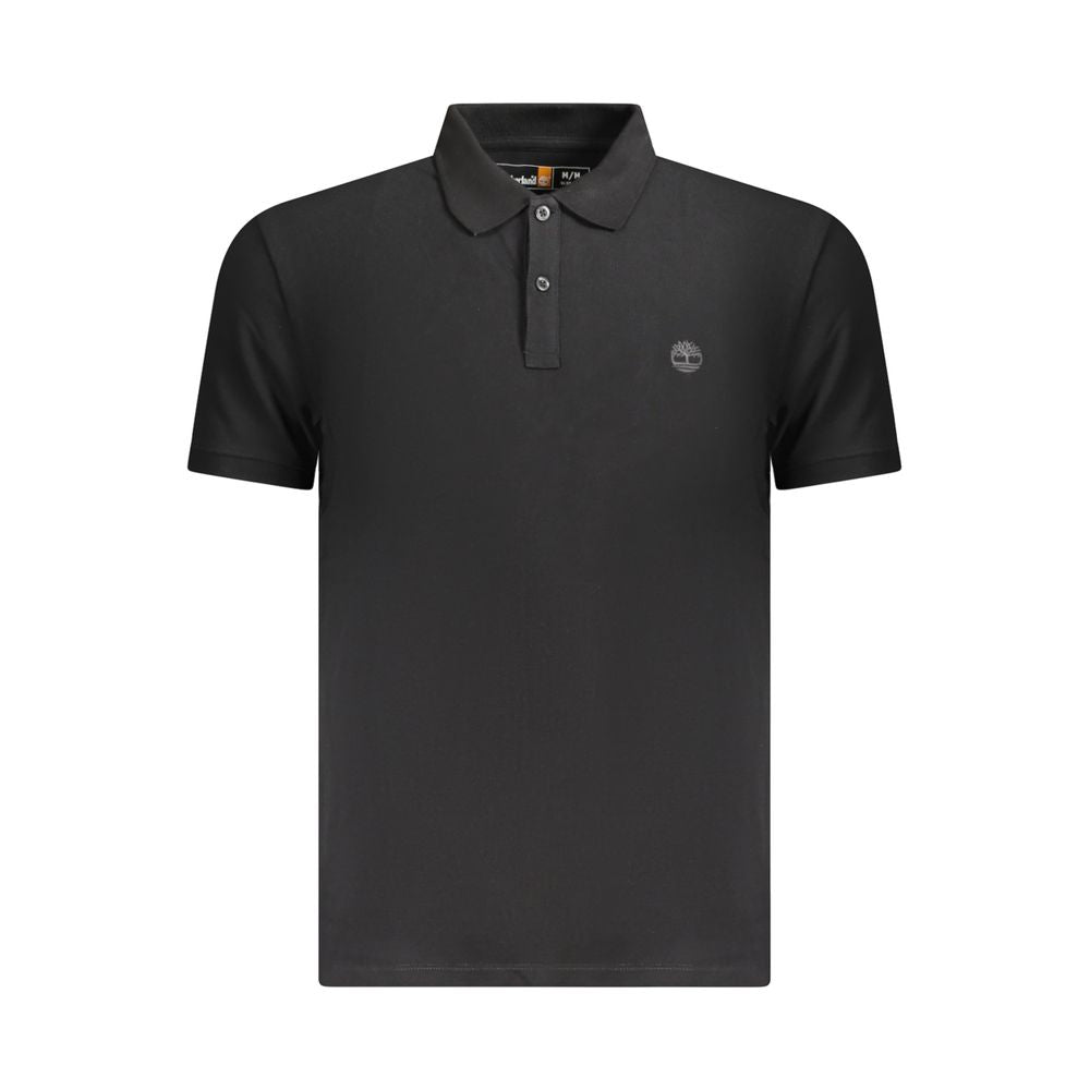 Timberland Schwarzes Baumwoll-Poloshirt für Männer