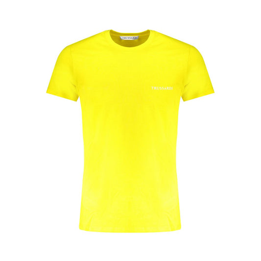 Trussardi T-Shirt aus gelber Baumwolle