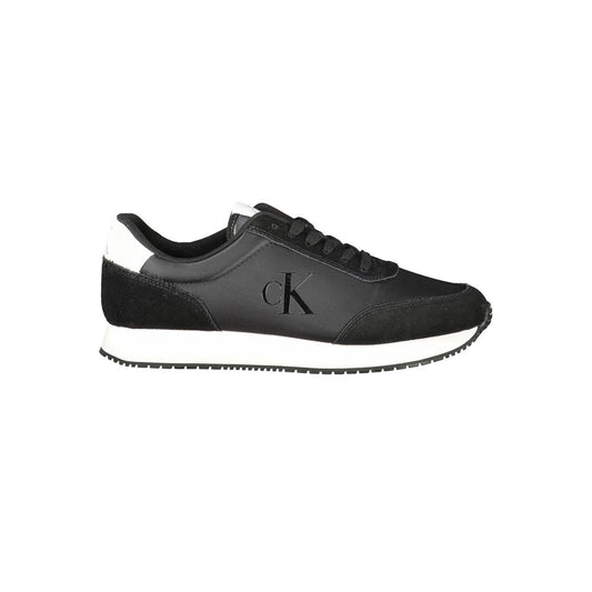 Calvin Klein Schwarzer Polyester Herren Sneaker