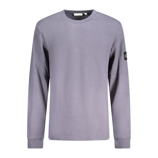 Calvin Klein Blauer Baumwollpullover für Männer