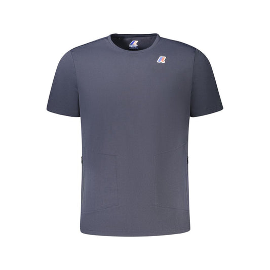 K-WAY Blaues Polyester Herren T-Shirt