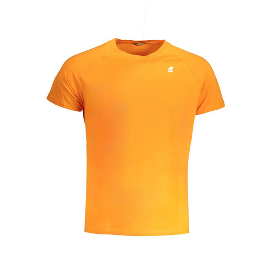 K-WAY Orangefarbenes T-Shirt aus Baumwolle