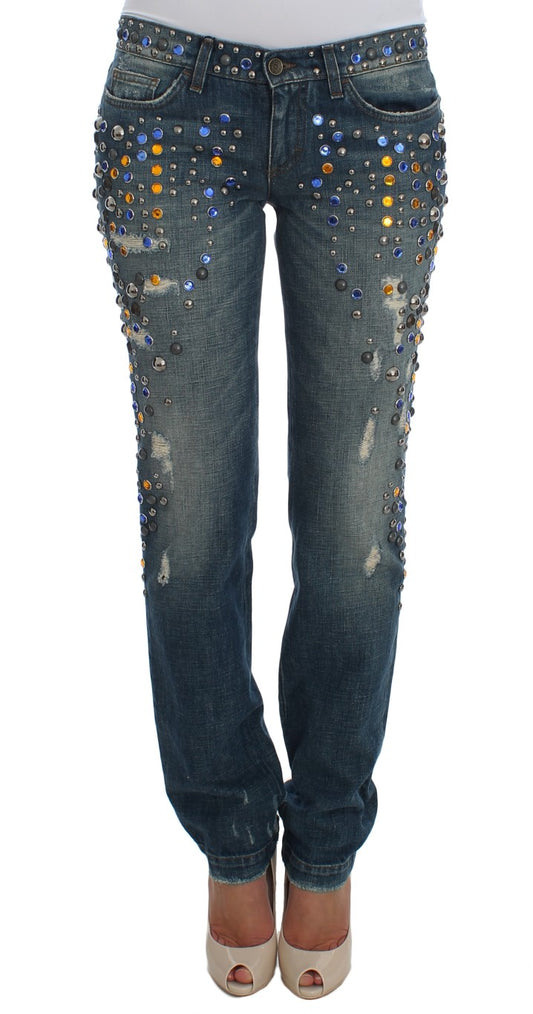 Dolce & Gabbana Verzauberte Sizilien Jeans mit Kristallverzierung