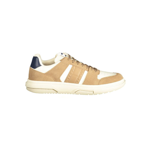 Tommy Hilfiger Beige Leder Herren Sneaker