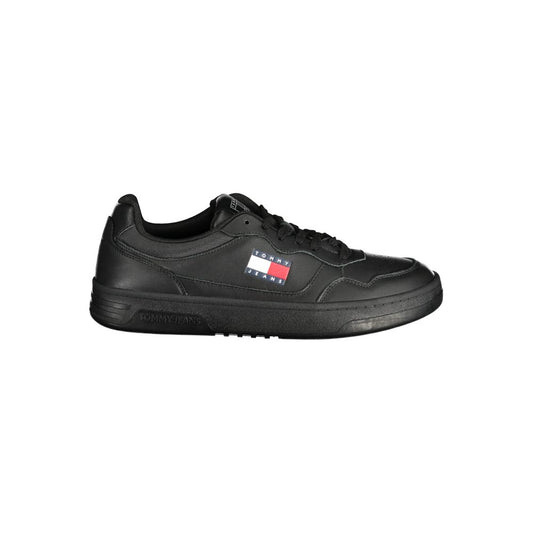 Tommy Hilfiger Schwarzes Polyethylen Herren Sneaker