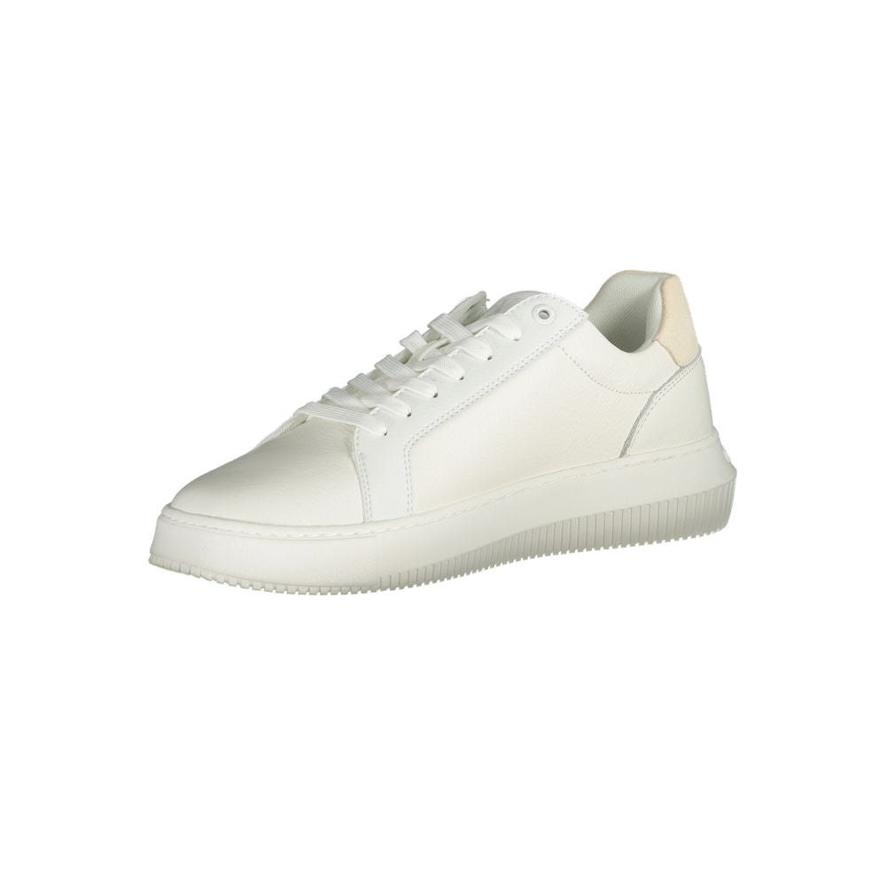 Calvin Klein Weißes Polyethylen Herren Sneaker