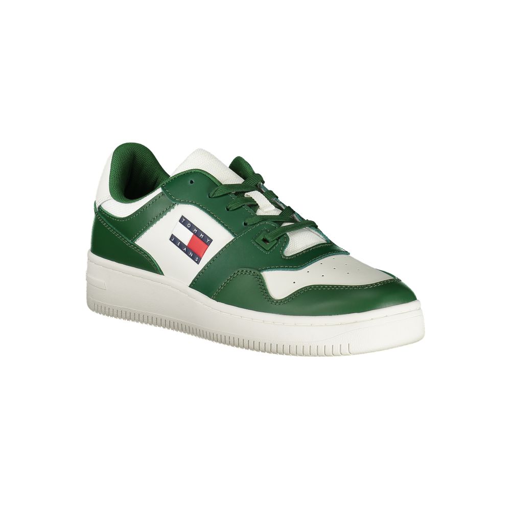 Tommy Hilfiger Grünes Leder Herren Sneaker