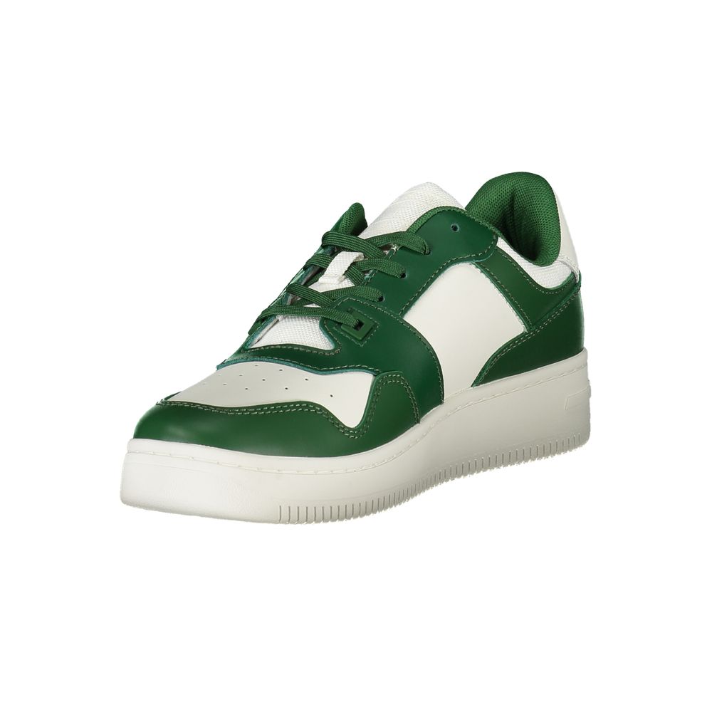 Tommy Hilfiger Grünes Leder Herren Sneaker