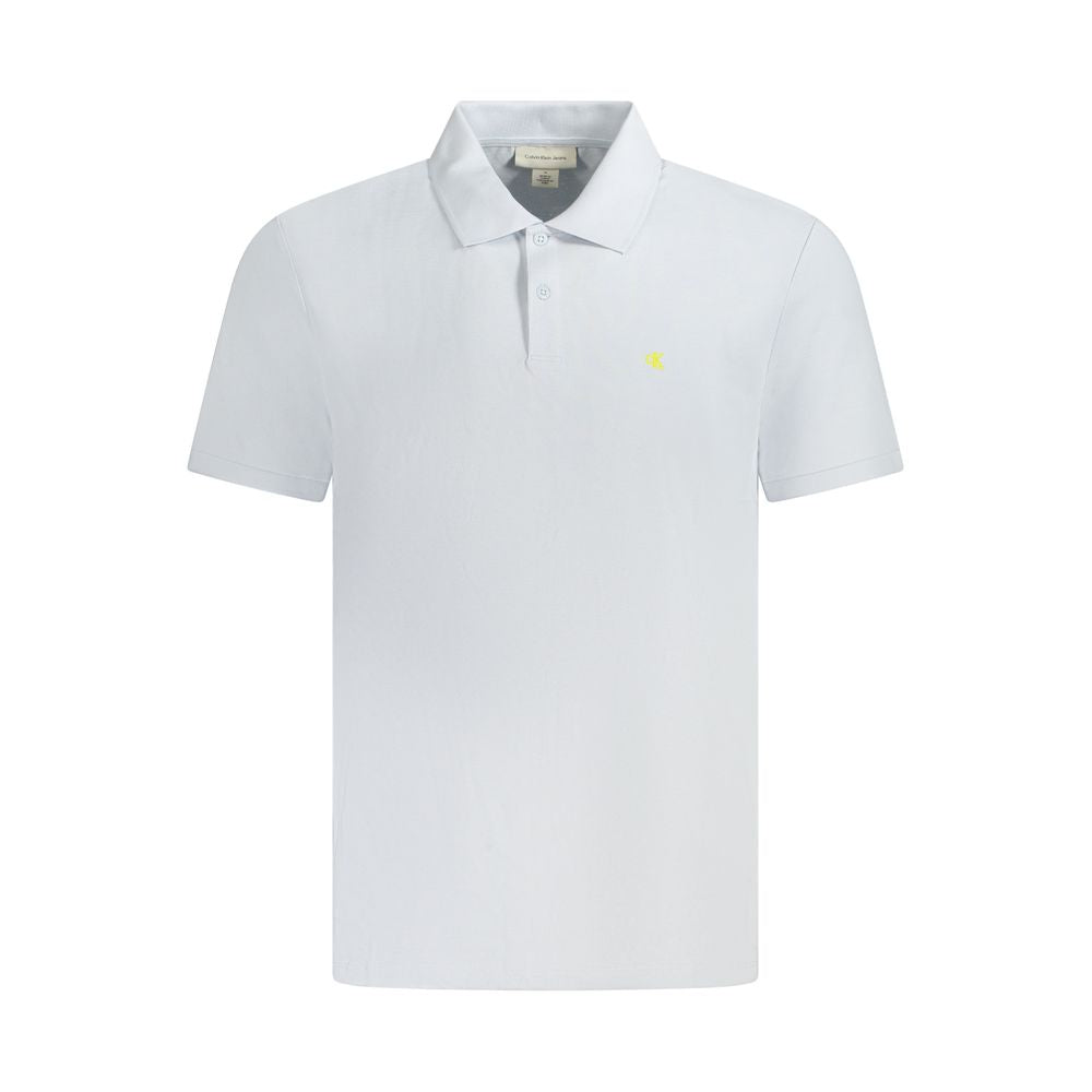 Calvin Klein Hellblaues Baumwoll-Poloshirt