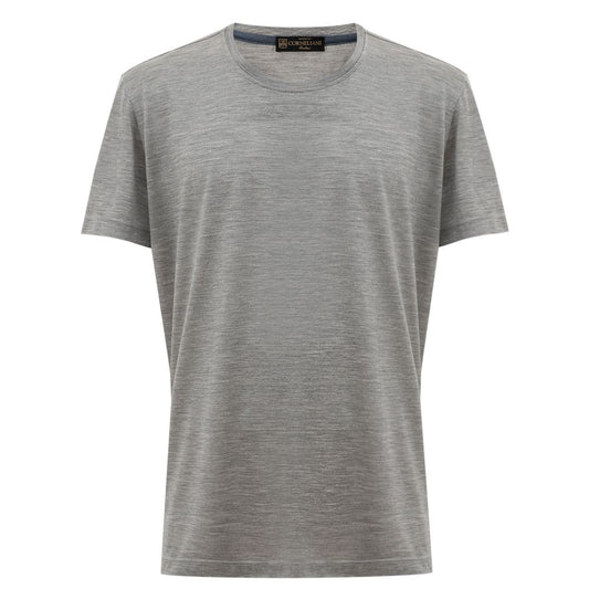 Corneliani Graues Seiden-T-Shirt