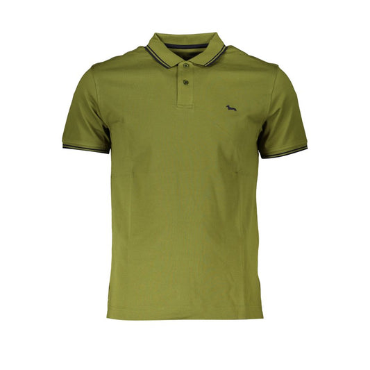 Harmont & Blaine Scharfes grünes Kontrast-Poloshirt