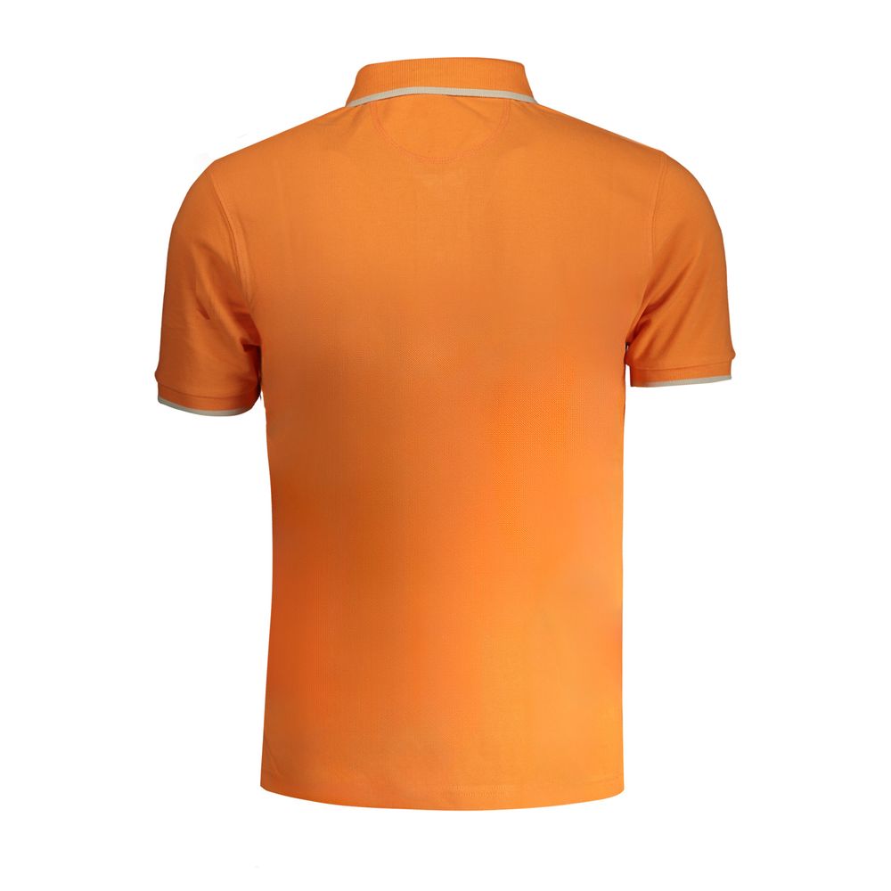 La Martina Orangefarbenes Baumwoll-Poloshirt