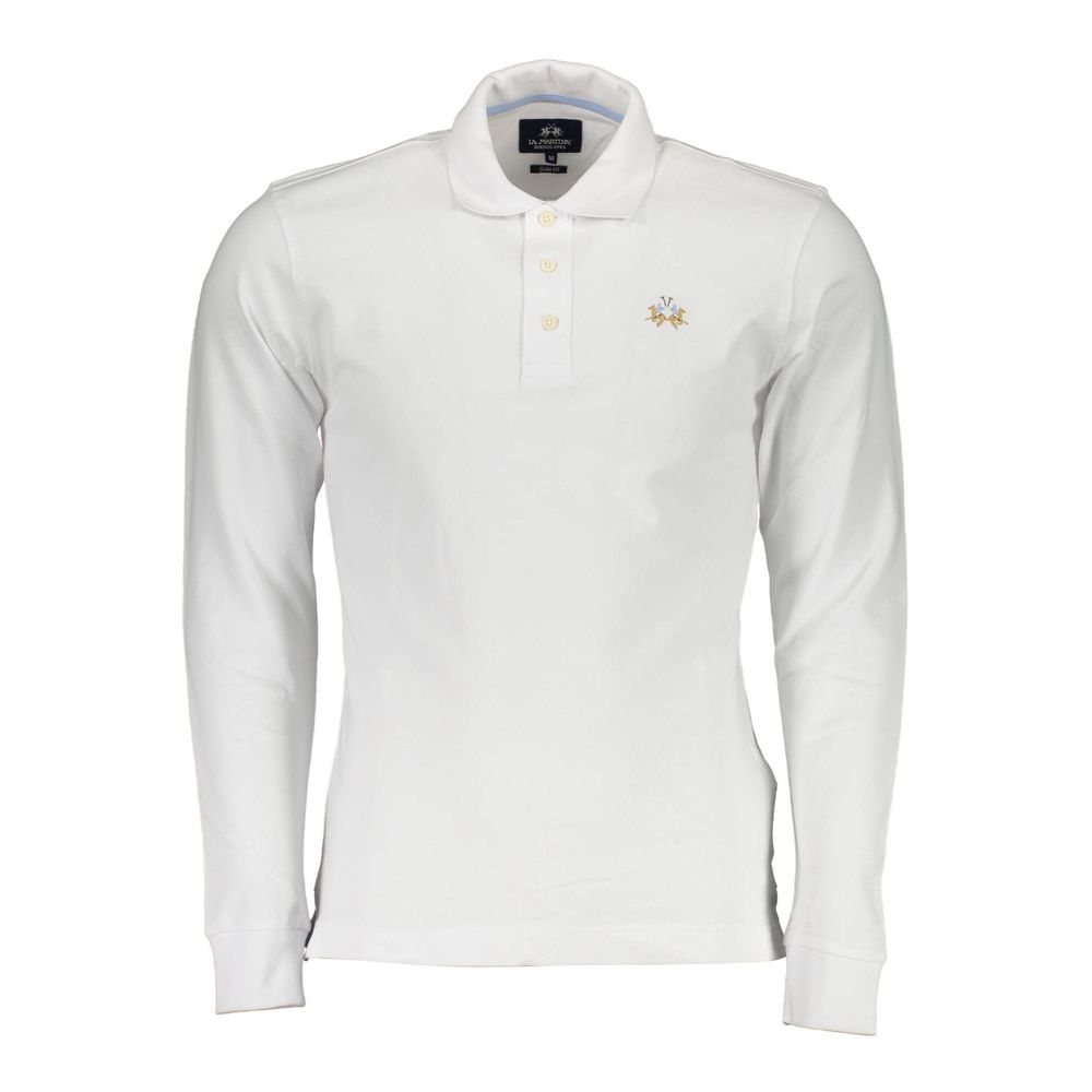 La Martina Elegantes Slim Fit Polo mit Stickereidetails