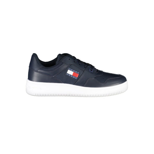 Tommy Hilfiger Blaue Kontrast-Sneakers mit Logo-Detail