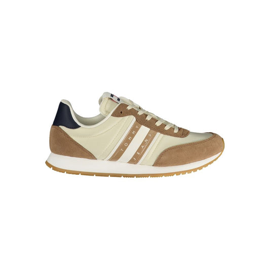 Tommy Hilfiger Beige Leder Herren Sneaker