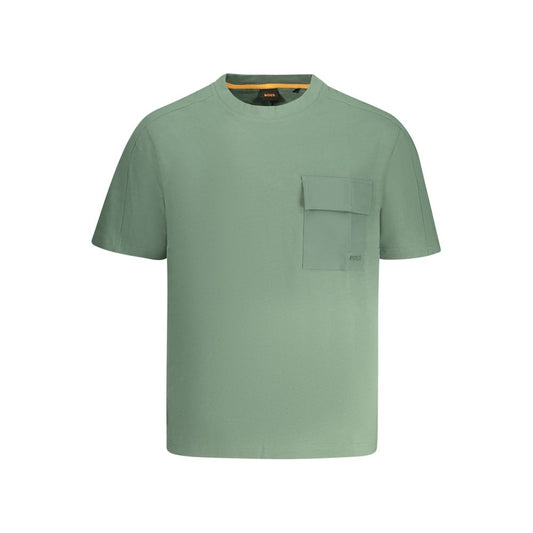 Hugo Boss Grünes Baumwolle Männer T-Shirt