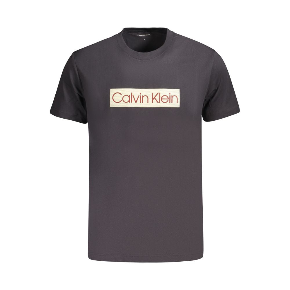 Calvin Klein Schwarzes T-Shirt aus Baumwolle