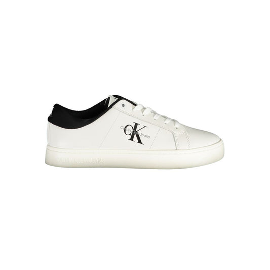 Calvin Klein Sneaker aus weißem Polyester