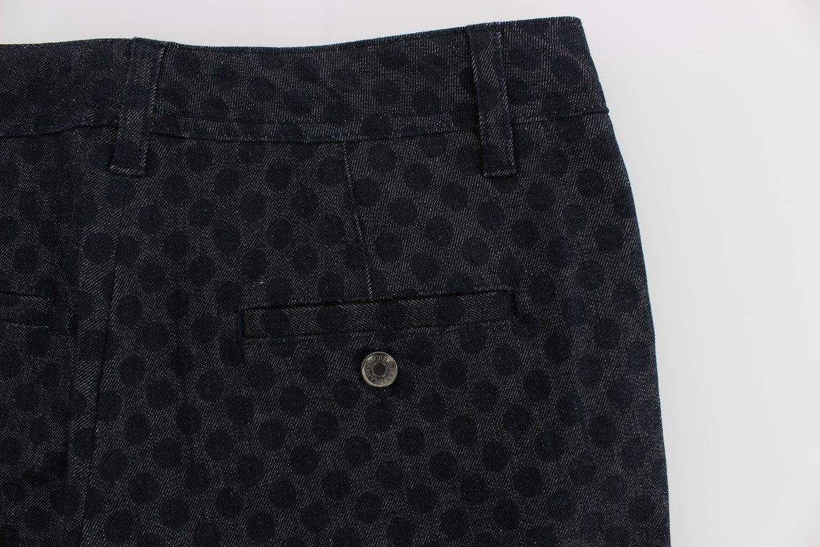 Dolce &amp; Gabbana Chic Dotted Capri Pants