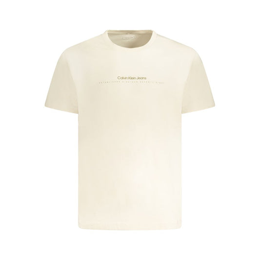 Calvin Klein Beige Baumwolle Männer T-Shirt