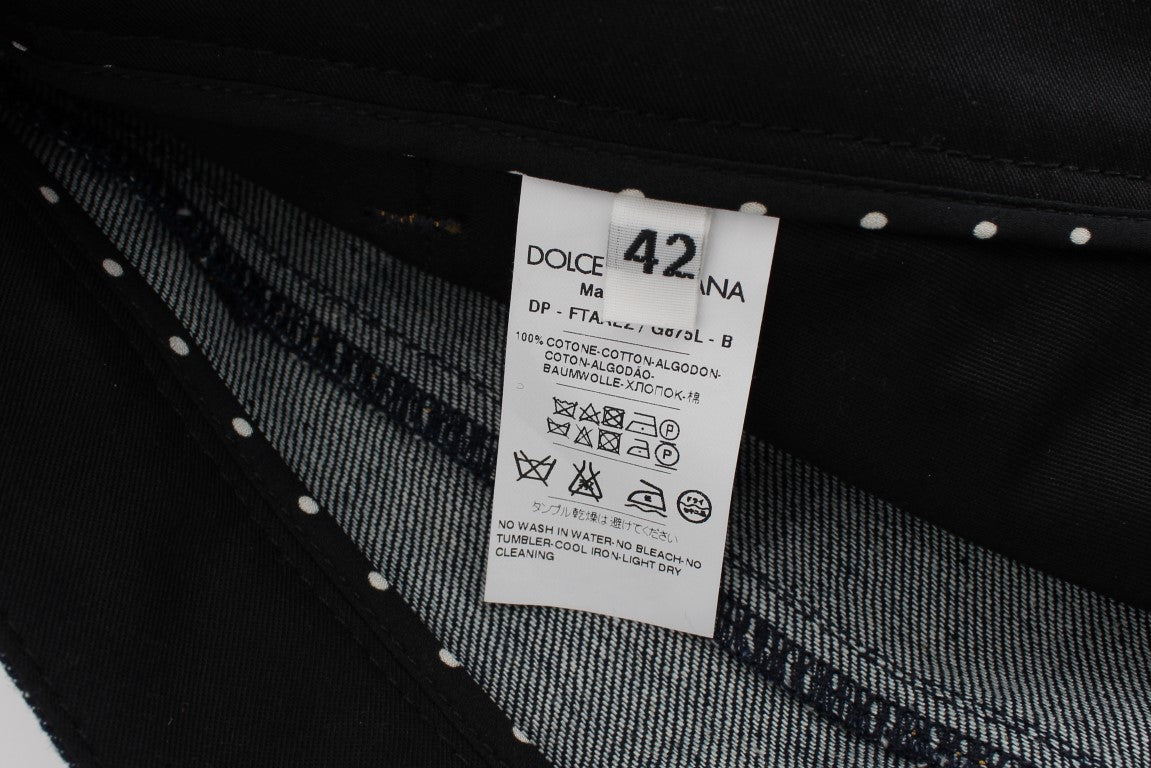 Dolce &amp; Gabbana brodeeratut Capri-farkut tyylikkääseen muotoiluun
