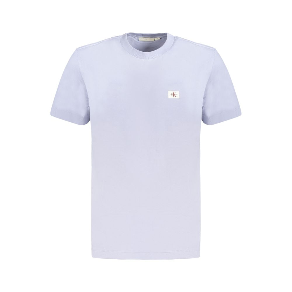 Calvin Klein Hellblaues T-Shirt aus Baumwolle