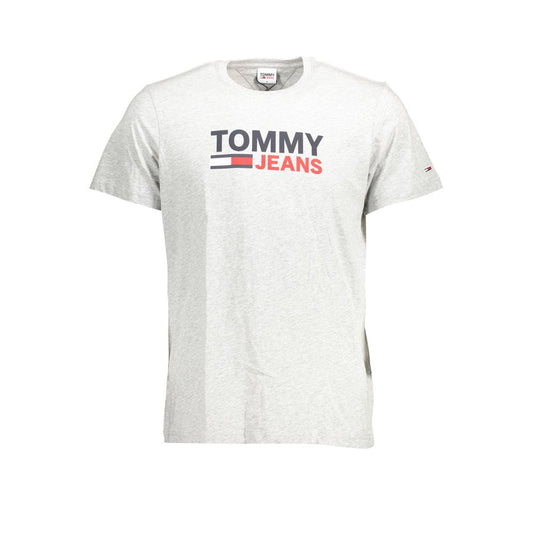 Tommy Hilfiger Graues Baumwolle Männer T-Shirt