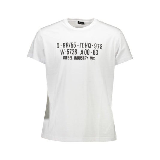 Diesel Weißes Baumwolle Männer T-Shirt