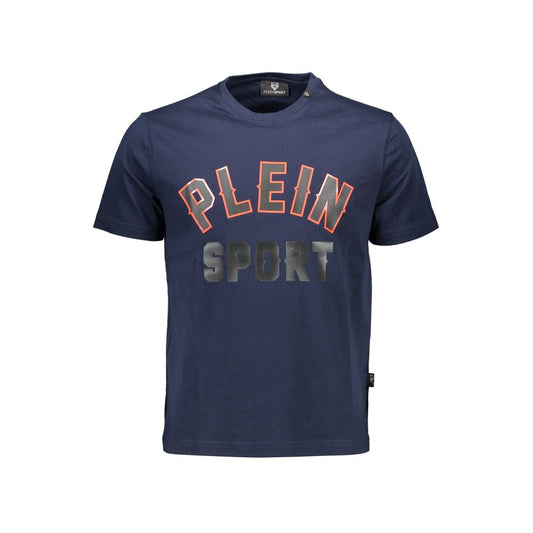 Plein Sport Blau Baumwolle Männer T-Shirt