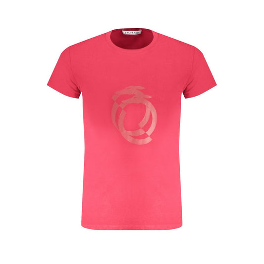 Trussardi T-Shirt aus roter Baumwolle