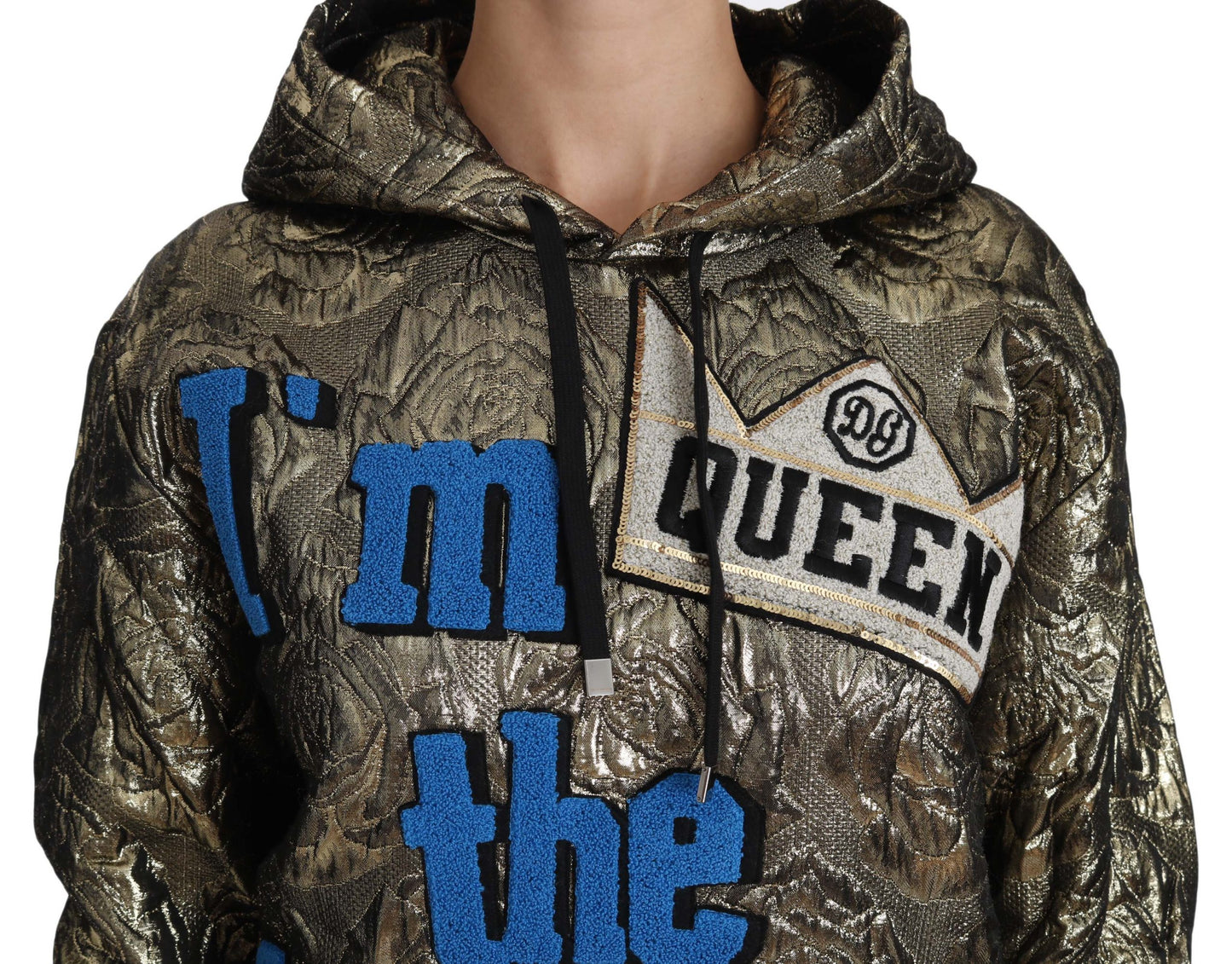 Dolce &amp; Gabbana In The Queen Multicolor Hoodie Sweatshirt