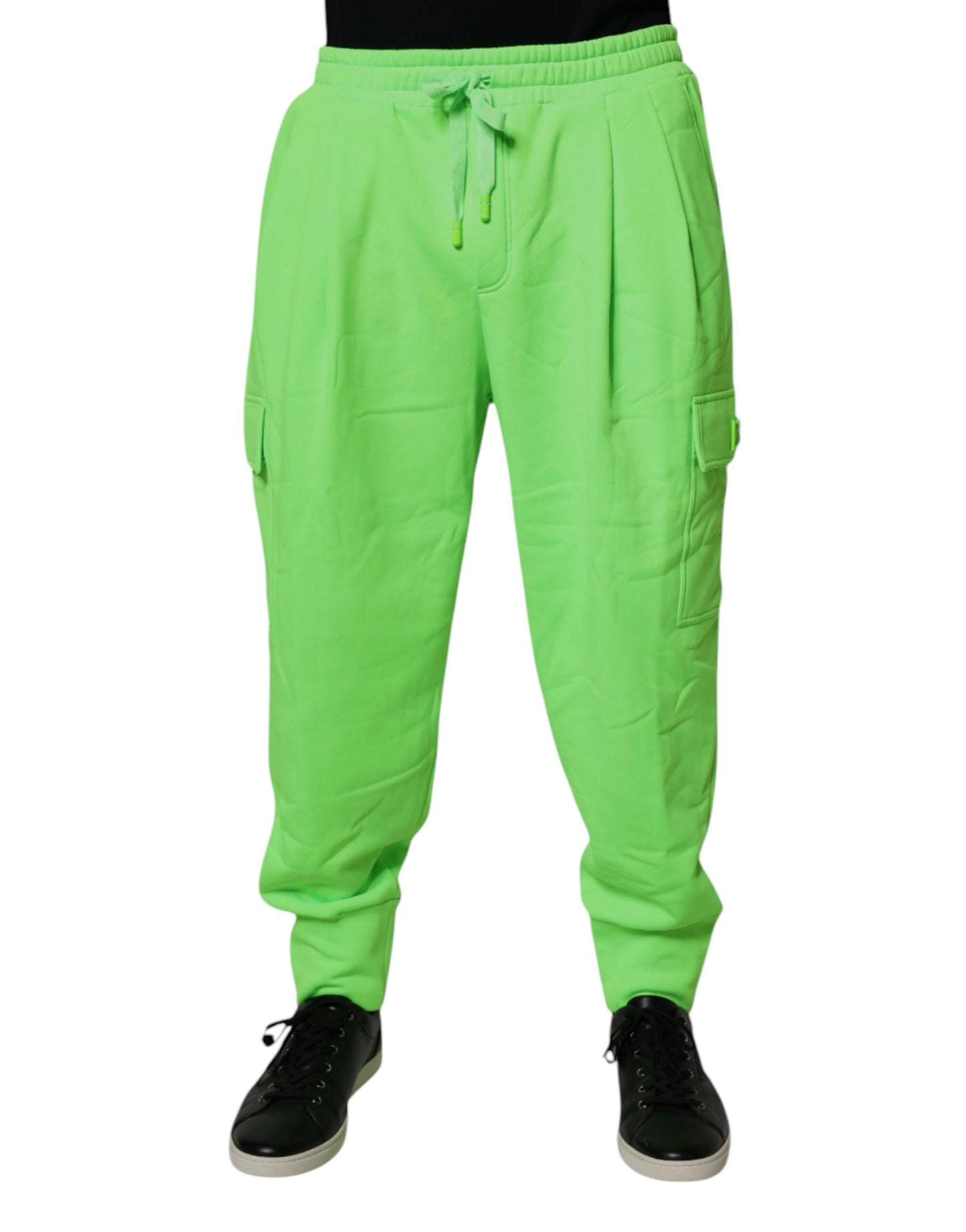 Dolce & Gabbana Neon Green Cargo Jogger Men Sweatpants Pants