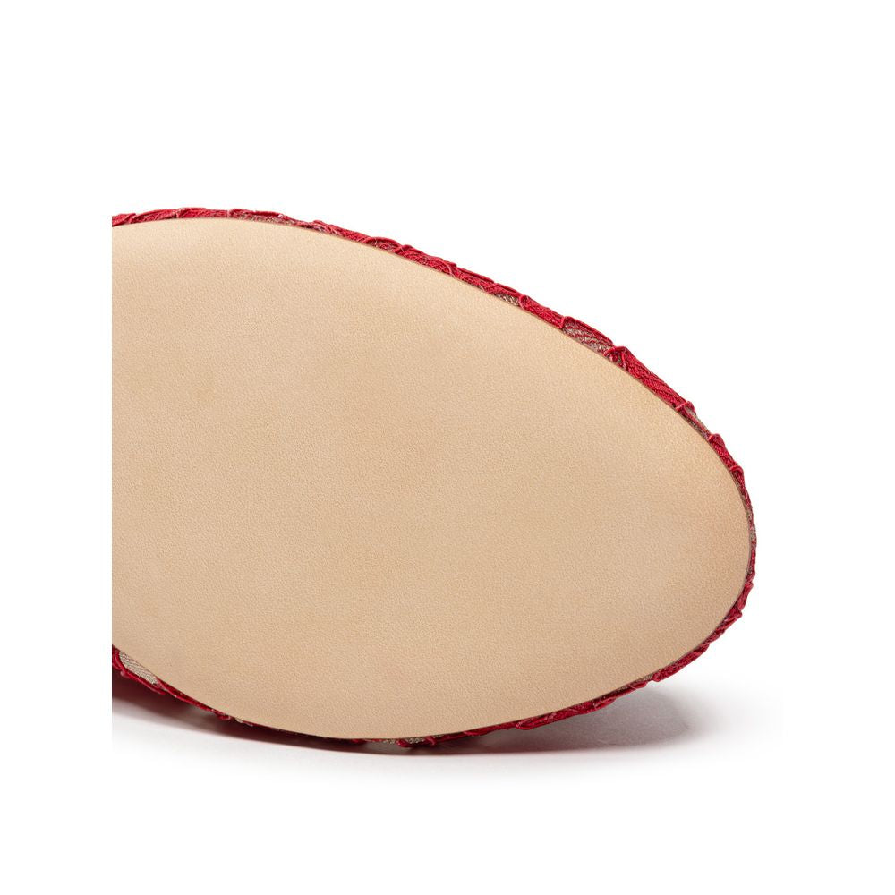 Dolce &amp; Gabbana Flat shoe in red viscose