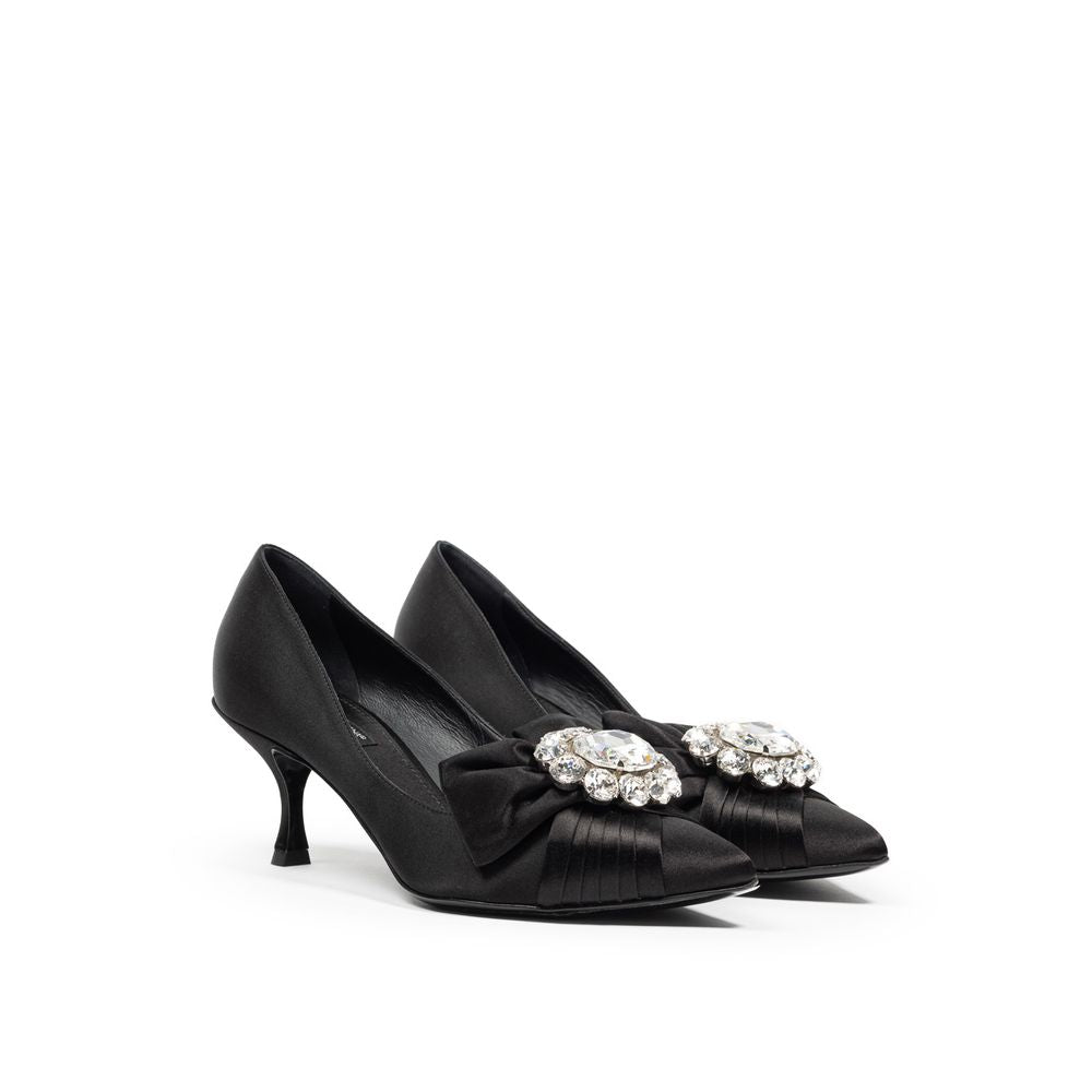 Dolce &amp; Gabbana Black Viscose Pumps